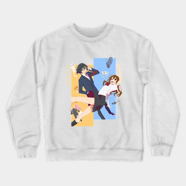 Horimiya Hori and Miyamura Crewneck Sweatshirt by alifpunk